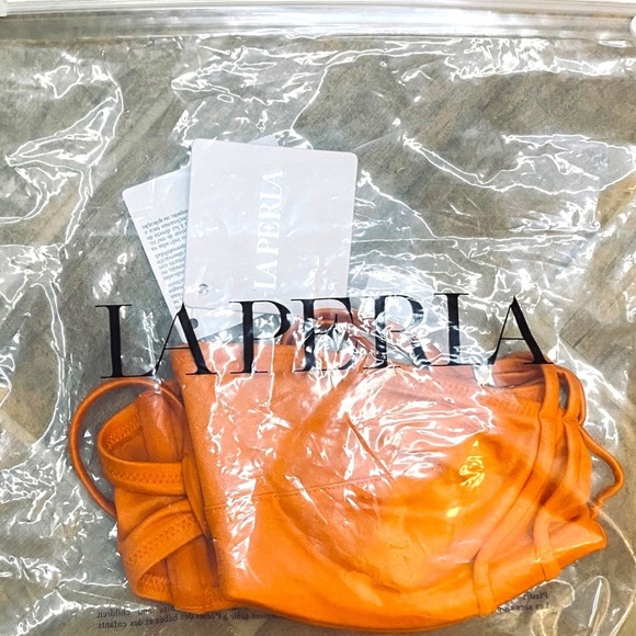 La Perla Reggiseno Top Swimsuit Bikini Top Orange Gold 6 - Picture 10 of 11
